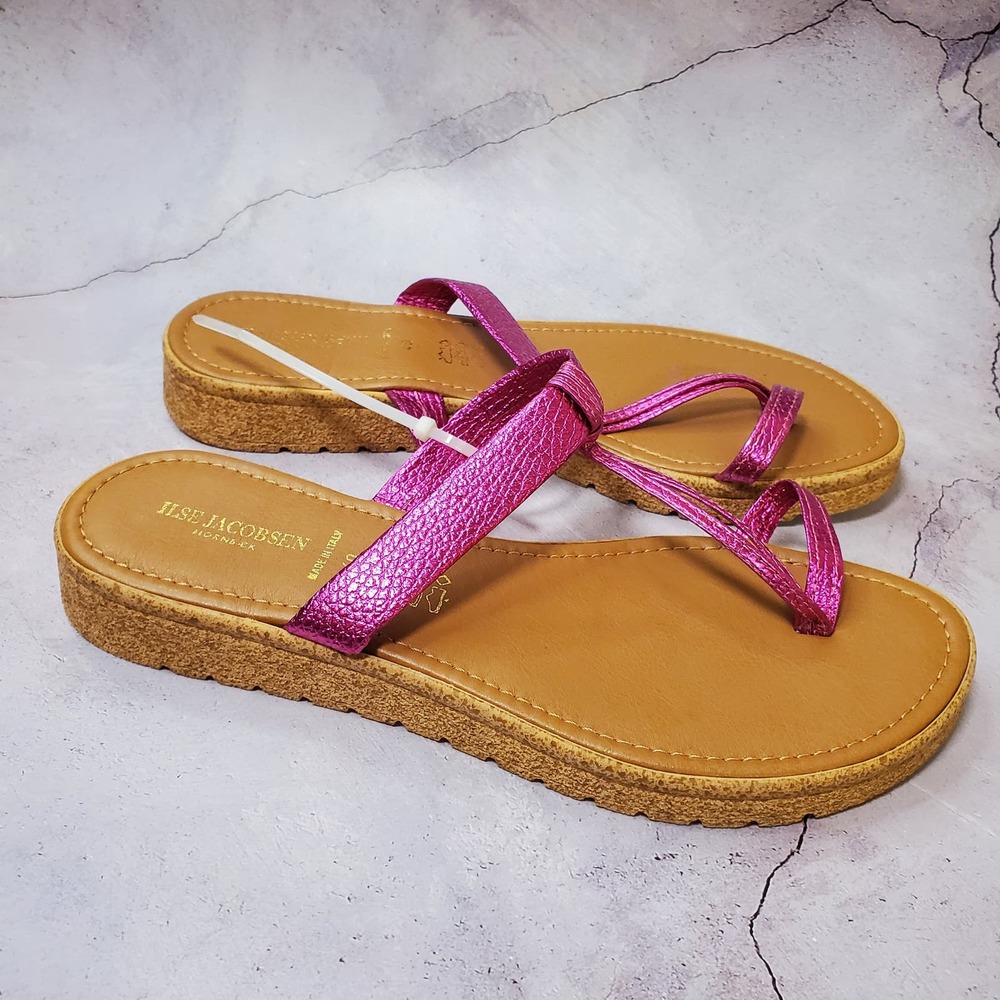 Ilse Jacobsen Pink Sandals Women's 40 NWOT